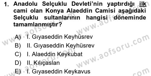Mimarlik Tarihi Dersi 2015 - 2016 Yılı (Vize) Ara Sınav Soruları 1. Soru