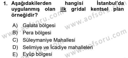 Mimarlik Tarihi Dersi 2015 - 2016 Yılı (Final) Dönem Sonu Sınav Soruları 1. Soru