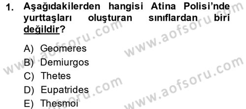 Siyasi Düşünceler Tarihi Dersi 2014 - 2015 Yılı (Vize) Ara Sınav Soruları 1. Soru