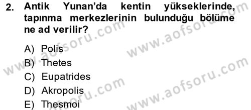 Siyasi Düşünceler Tarihi Dersi 2014 - 2015 Yılı (Vize) Ara Sınav Soruları 2. Soru