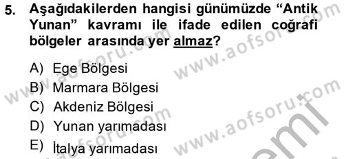 Siyasi Düşünceler Tarihi Dersi 2014 - 2015 Yılı (Vize) Ara Sınav Soruları 5. Soru