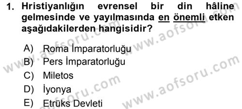 Siyasi Düşünceler Tarihi Dersi 2018 - 2019 Yılı (Final) Dönem Sonu Sınav Soruları 1. Soru