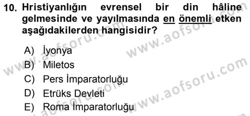 Siyasi Düşünceler Tarihi Dersi 2021 - 2022 Yılı (Vize) Ara Sınav Soruları 10. Soru