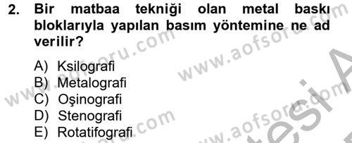 Bilim ve Teknoloji Tarihi Dersi 2012 - 2013 Yılı (Final) Dönem Sonu Sınavı 2. Soru