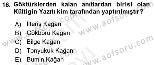 Bilim ve Teknoloji Tarihi Dersi 2017 - 2018 Yılı 3 Ders Sınavı 16. Soru