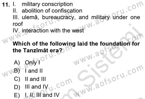 Principles Of Ataturk And The History Of Turkish Revolution 1 Dersi 2021 - 2022 Yılı Yaz Okulu Sınav Soruları 11. Soru