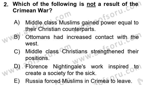 Principles Of Ataturk And The History Of Turkish Revolution 1 Dersi 2023 - 2024 Yılı Yaz Okulu Sınav Soruları 2. Soru