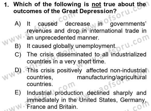 Principles Of Ataturk And The History Of Turkish Revolution 2 Dersi 2021 - 2022 Yılı (Final) Dönem Sonu Sınav Soruları 1. Soru