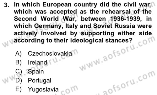 Principles Of Ataturk And The History Of Turkish Revolution 2 Dersi 2021 - 2022 Yılı Yaz Okulu Sınav Soruları 3. Soru