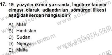Yakınçağ Avrupa Tarihi Dersi 2014 - 2015 Yılı (Vize) Ara Sınav Soruları 17. Soru