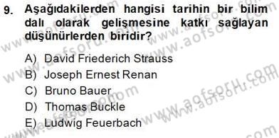 Yakınçağ Avrupa Tarihi Dersi 2014 - 2015 Yılı (Vize) Ara Sınav Soruları 9. Soru