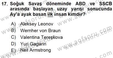 Yakınçağ Avrupa Tarihi Dersi 2015 - 2016 Yılı (Final) Dönem Sonu Sınav Soruları 17. Soru