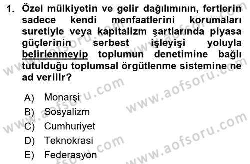 Yakınçağ Avrupa Tarihi Dersi 2018 - 2019 Yılı 3 Ders Sınav Soruları 1. Soru
