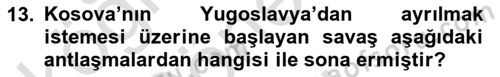 Yakınçağ Avrupa Tarihi Dersi 2023 - 2024 Yılı (Final) Dönem Sonu Sınav Soruları 13. Soru