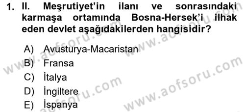 Türkiye Cumhuriyeti Siyasî Tarihi Dersi 2017 - 2018 Yılı (Vize) Ara Sınav Soruları 1. Soru