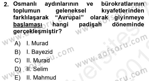 Türkiye Cumhuriyeti Siyasî Tarihi Dersi 2017 - 2018 Yılı (Vize) Ara Sınav Soruları 2. Soru