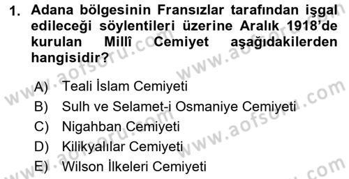 Türkiye Cumhuriyeti Siyasî Tarihi Dersi 2018 - 2019 Yılı Yaz Okulu Sınav Soruları 1. Soru