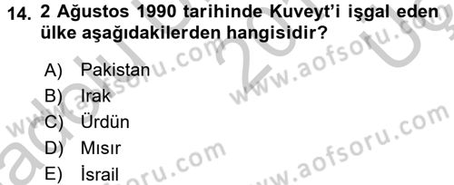 Türkiye Cumhuriyeti İktisat Tarihi Dersi 2016 - 2017 Yılı 3 Ders Sınav Soruları 14. Soru