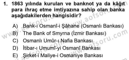 Türkiye Cumhuriyeti İktisat Tarihi Dersi 2020 - 2021 Yılı Yaz Okulu Sınav Soruları 1. Soru