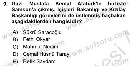Türkiye Cumhuriyeti İktisat Tarihi Dersi 2020 - 2021 Yılı Yaz Okulu Sınav Soruları 9. Soru