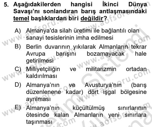 Türkiye Cumhuriyeti İktisat Tarihi Dersi 2021 - 2022 Yılı (Final) Dönem Sonu Sınav Soruları 5. Soru