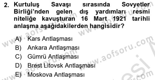 Türkiye Cumhuriyeti İktisat Tarihi Dersi 2023 - 2024 Yılı (Vize) Ara Sınav Soruları 2. Soru