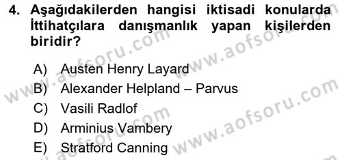 Türkiye Cumhuriyeti İktisat Tarihi Dersi 2023 - 2024 Yılı (Vize) Ara Sınav Soruları 4. Soru