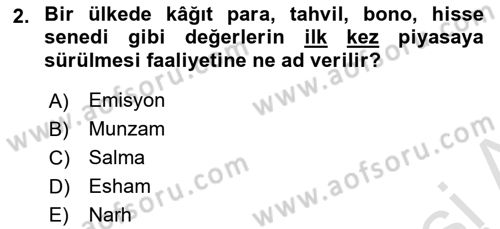 Türkiye Cumhuriyeti İktisat Tarihi Dersi 2023 - 2024 Yılı (Final) Dönem Sonu Sınav Soruları 2. Soru