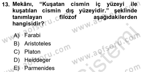 Tarihi Coğrafya Dersi 2021 - 2022 Yılı (Final) Dönem Sonu Sınav Soruları 13. Soru