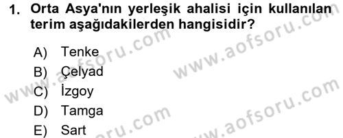 XIX. Yüzyıl Türk Dünyası Dersi 2017 - 2018 Yılı (Final) Dönem Sonu Sınav Soruları 1. Soru