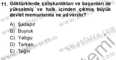 Hukuk Tarihi Dersi 2014 - 2015 Yılı (Vize) Ara Sınav Soruları 11. Soru