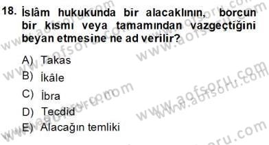 Hukuk Tarihi Dersi 2014 - 2015 Yılı (Vize) Ara Sınav Soruları 18. Soru
