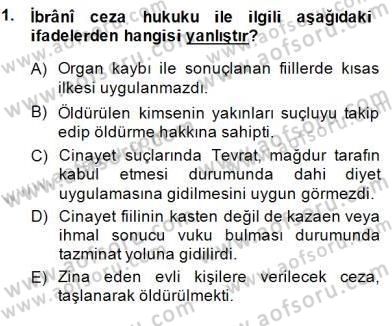 Hukuk Tarihi Dersi 2014 - 2015 Yılı (Final) Dönem Sonu Sınav Soruları 1. Soru