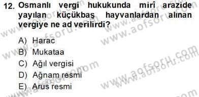 Hukuk Tarihi Dersi 2014 - 2015 Yılı (Final) Dönem Sonu Sınav Soruları 12. Soru