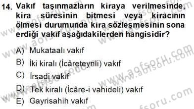 Hukuk Tarihi Dersi 2014 - 2015 Yılı (Final) Dönem Sonu Sınav Soruları 14. Soru