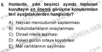 Hukuk Tarihi Dersi 2014 - 2015 Yılı (Final) Dönem Sonu Sınav Soruları 5. Soru