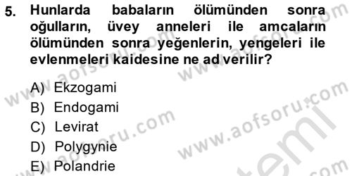 Hukuk Tarihi Dersi 2014 - 2015 Yılı Tek Ders Sınav Soruları 5. Soru
