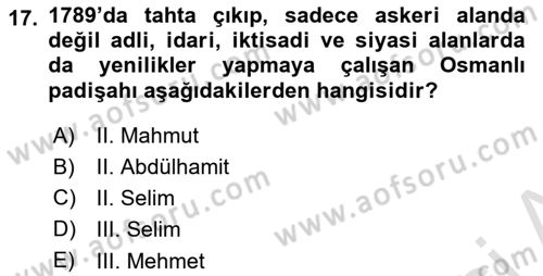 Hukuk Tarihi Dersi 2015 - 2016 Yılı (Final) Dönem Sonu Sınav Soruları 17. Soru