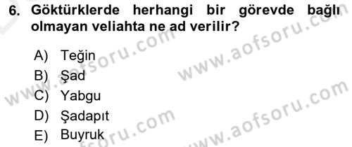 Hukuk Tarihi Dersi 2015 - 2016 Yılı Tek Ders Sınav Soruları 6. Soru