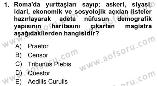 Hukuk Tarihi Dersi 2016 - 2017 Yılı 3 Ders Sınav Soruları 1. Soru