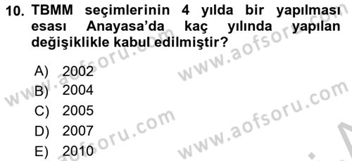 Hukuk Tarihi Dersi 2016 - 2017 Yılı 3 Ders Sınav Soruları 10. Soru