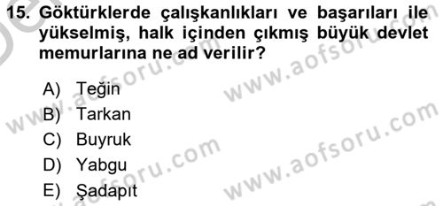 Hukuk Tarihi Dersi 2016 - 2017 Yılı 3 Ders Sınav Soruları 15. Soru