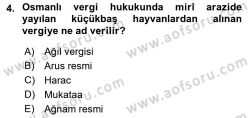 Hukuk Tarihi Dersi 2016 - 2017 Yılı 3 Ders Sınav Soruları 4. Soru