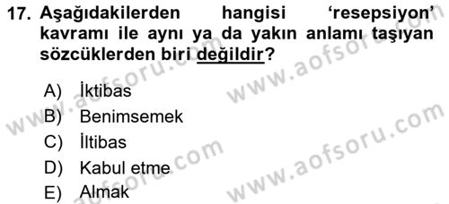 Hukuk Tarihi Dersi 2016 - 2017 Yılı (Final) Dönem Sonu Sınav Soruları 17. Soru