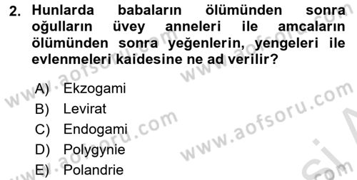 Hukuk Tarihi Dersi 2016 - 2017 Yılı (Final) Dönem Sonu Sınav Soruları 2. Soru