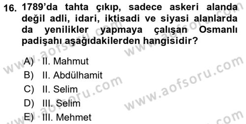 Hukuk Tarihi Dersi 2017 - 2018 Yılı 3 Ders Sınav Soruları 16. Soru