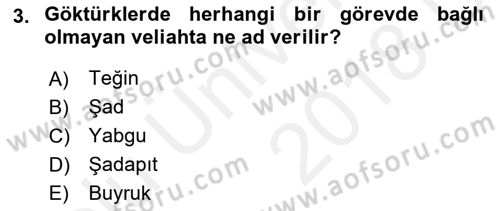 Hukuk Tarihi Dersi 2017 - 2018 Yılı 3 Ders Sınav Soruları 3. Soru
