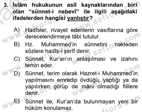 Hukuk Tarihi Dersi 2018 - 2019 Yılı 3 Ders Sınav Soruları 3. Soru