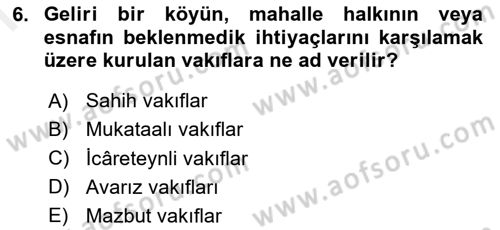 Hukuk Tarihi Dersi 2018 - 2019 Yılı (Final) Dönem Sonu Sınav Soruları 6. Soru