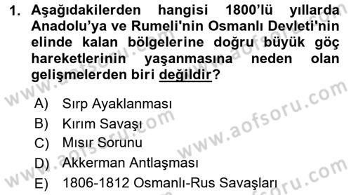 Osmanlı İktisat Tarihi Dersi 2021 - 2022 Yılı (Vize) Ara Sınav Soruları 1. Soru